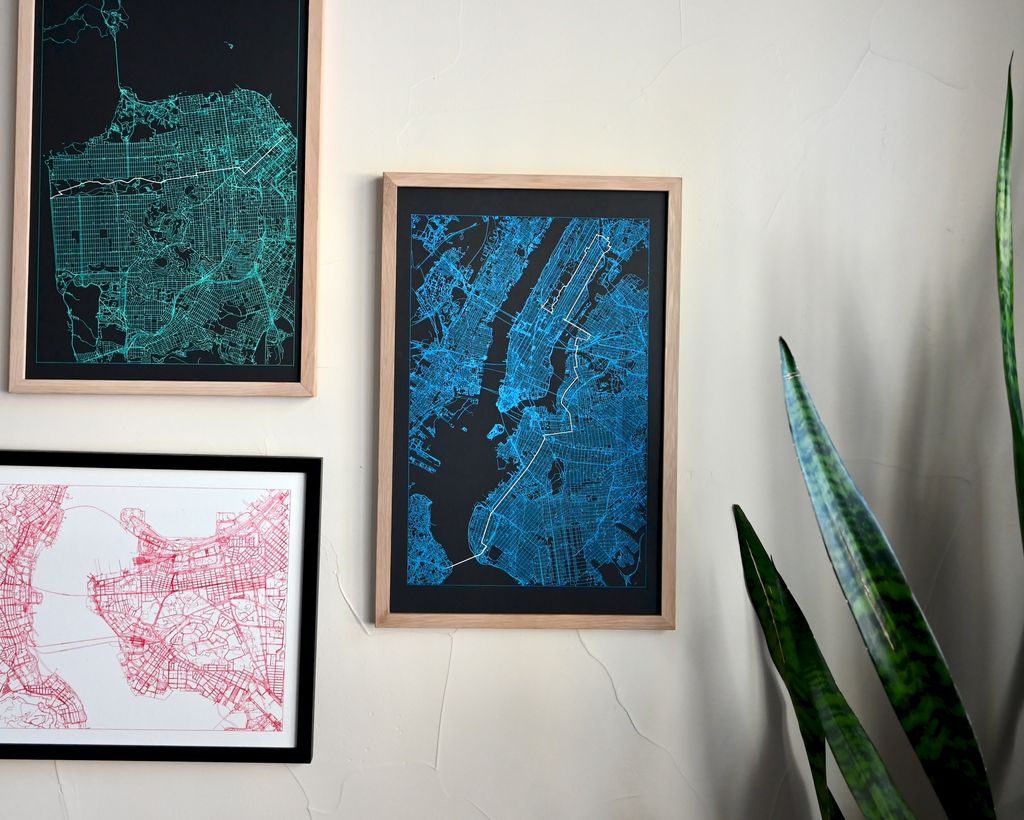 New York Marathon (Blue)